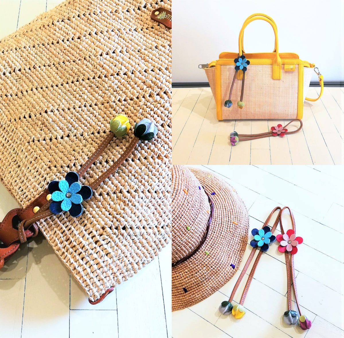 アヤ　IBIZA イビザ　ボストンバック　オールレザー　花柄　チャーム 銀座ショールーム《フラワーチャーム》スタート☆ – イビサ オンライン