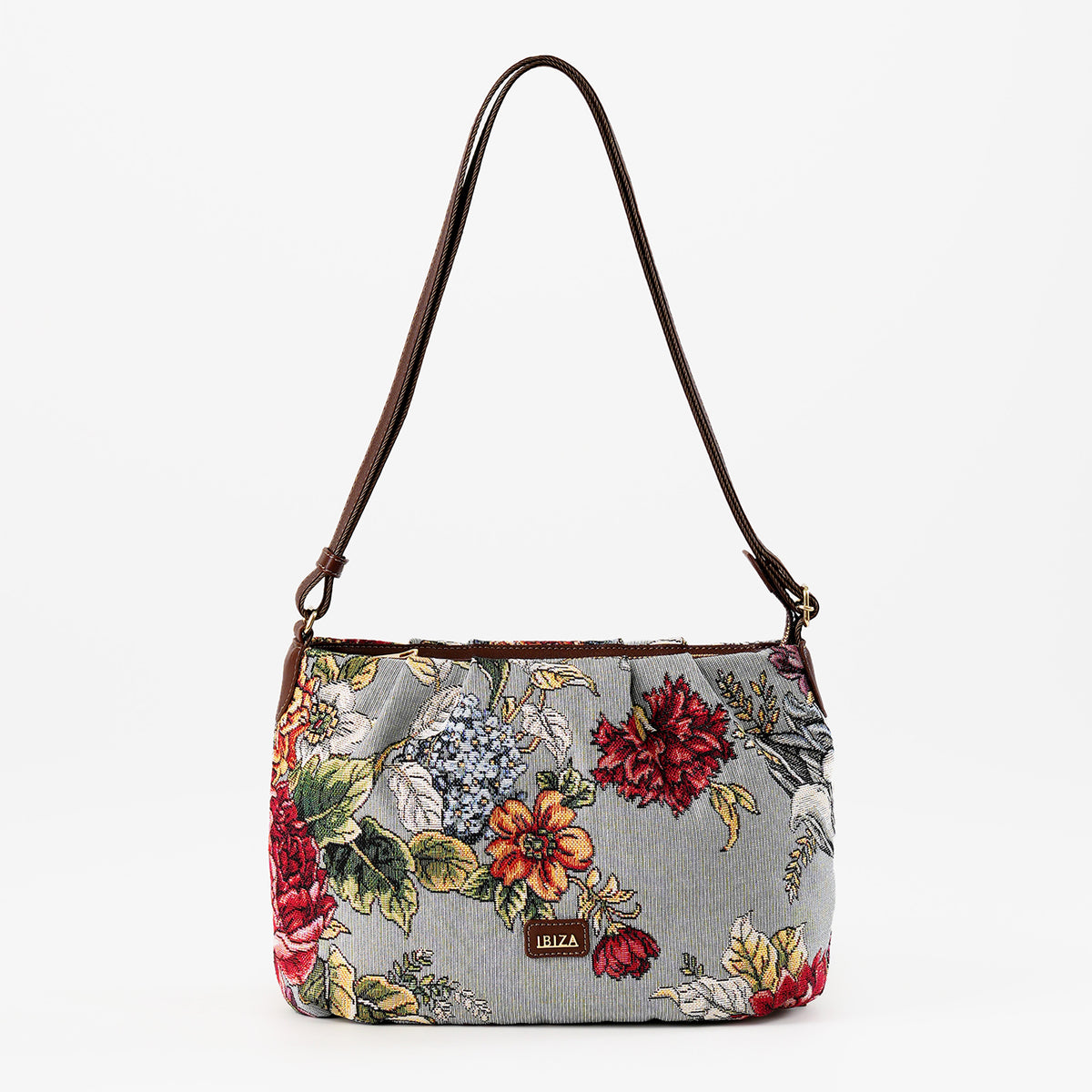 IBIZA　イビサ　バッグチャーム　マスコット 花とイチゴ付きケース IBIZA イビサ バッグチャーム マスコット 花とイチゴ付きコイン