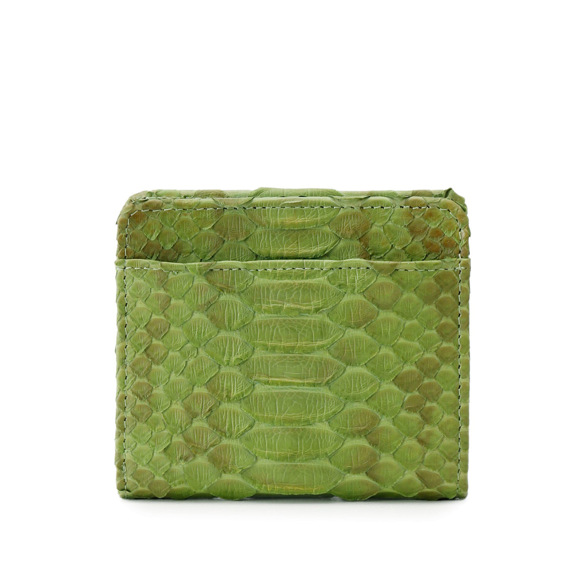 ヘビ革 BOXコインケース付折り財布