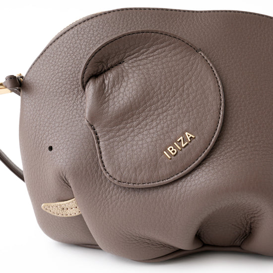 アニマーダ　牛革　ショルダーバッグ(ゾウ)