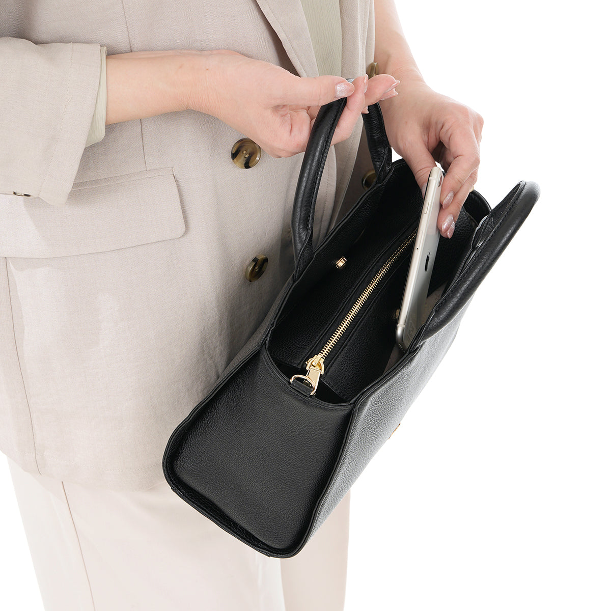 アセアーダ　牛革　2WAYバッグ (M)