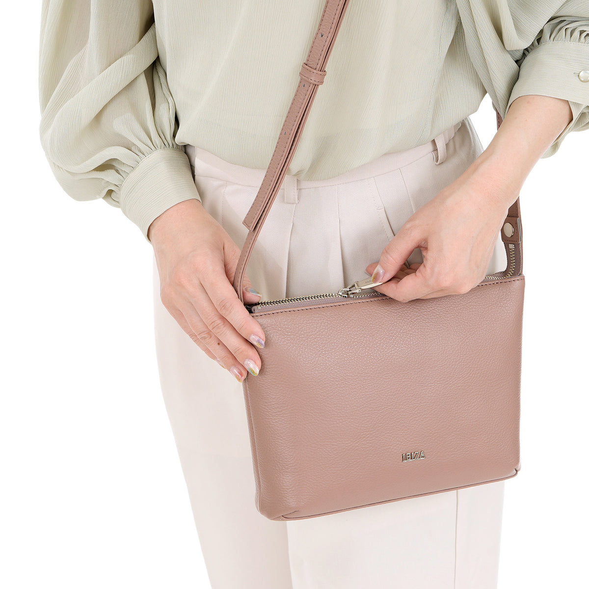 リンピード　牛革　ショルダーバッグ