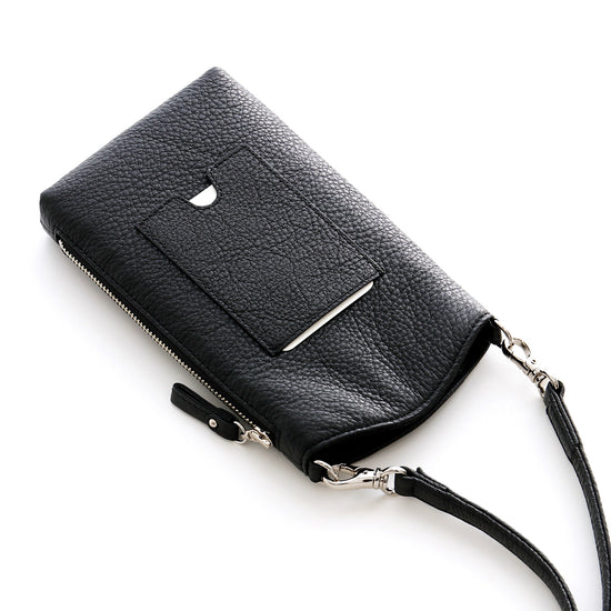 【くまモンコラボ商品】牛革　スマートフォンポシェット