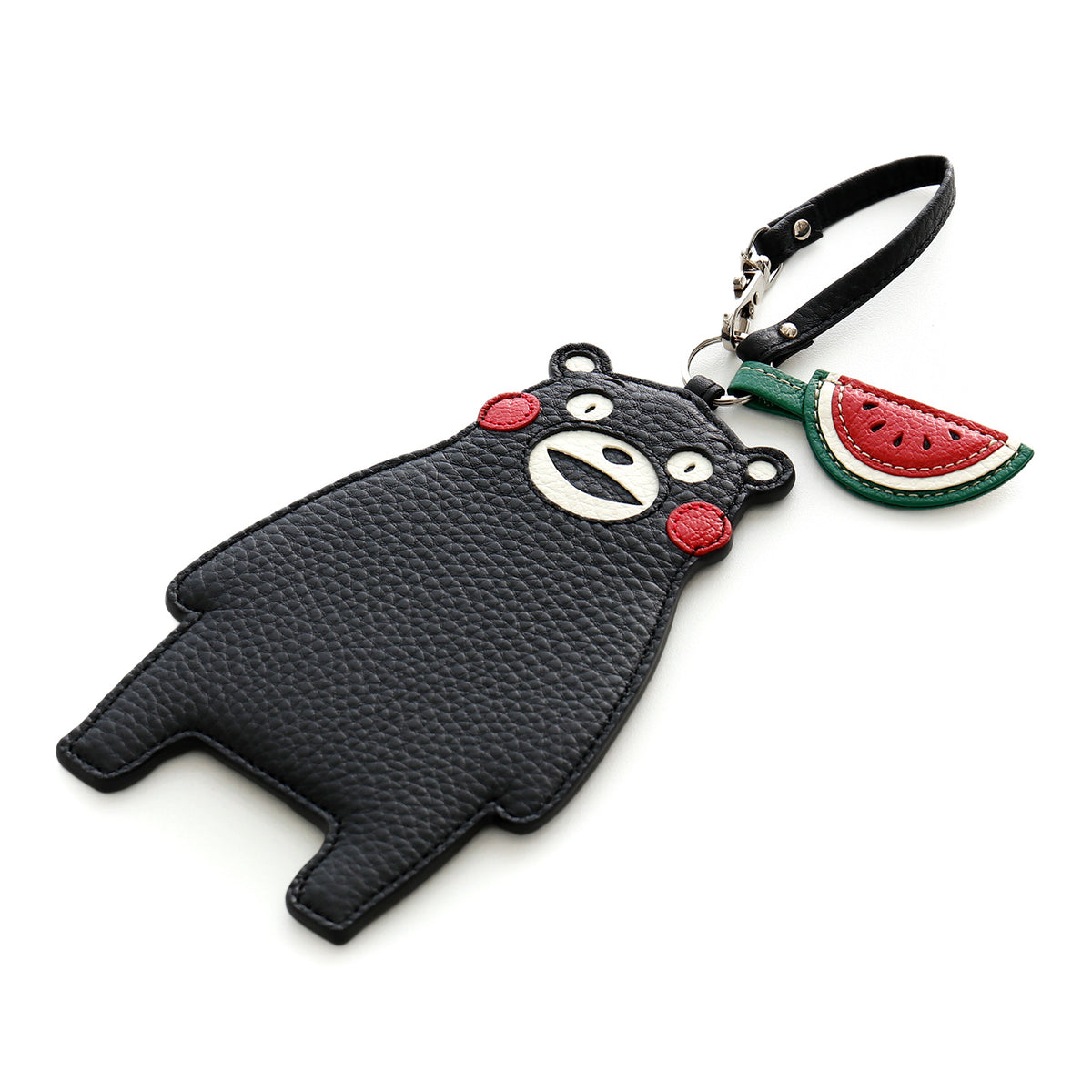 【くまモンコラボ商品】牛革　パスケース