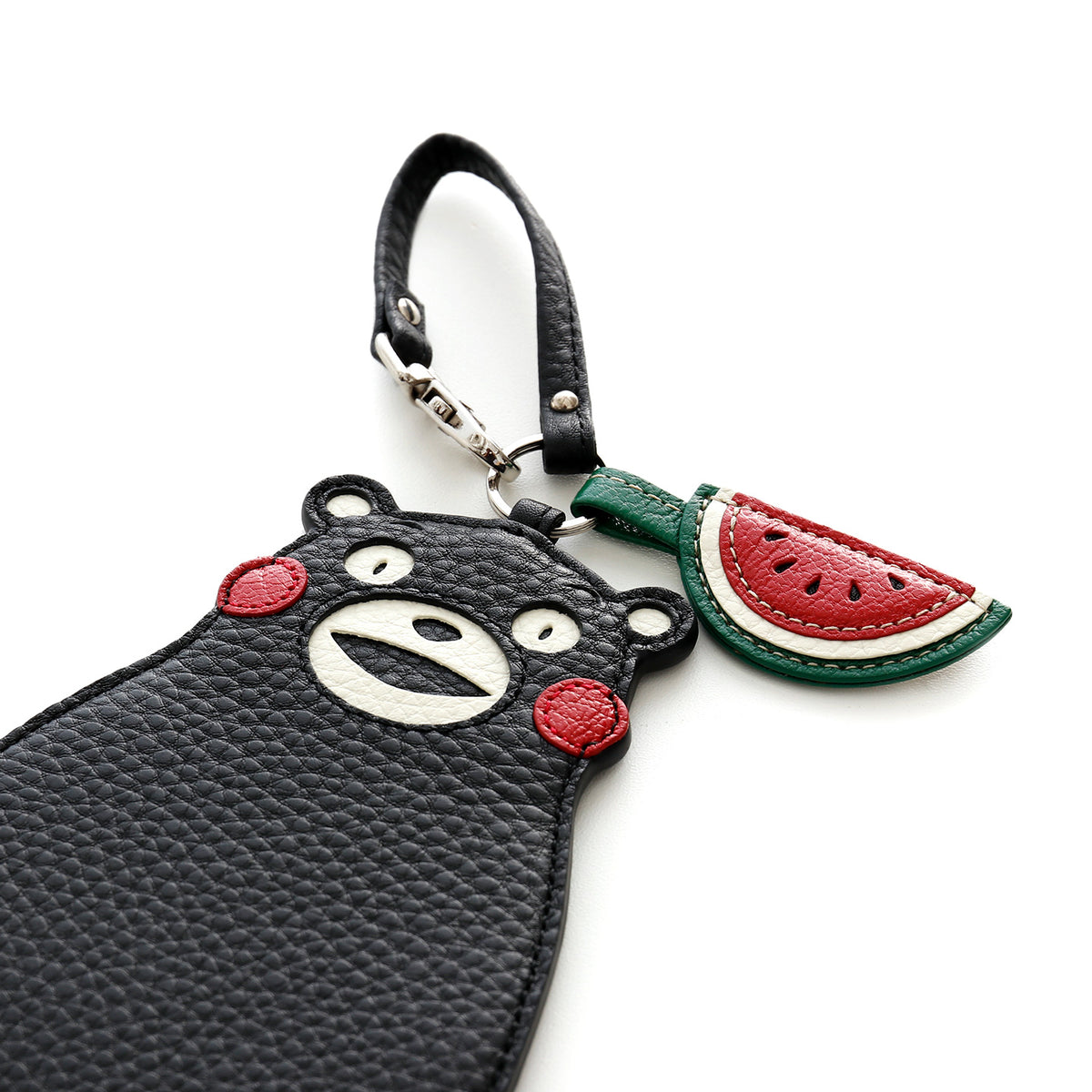 【くまモンコラボ商品】牛革　パスケース