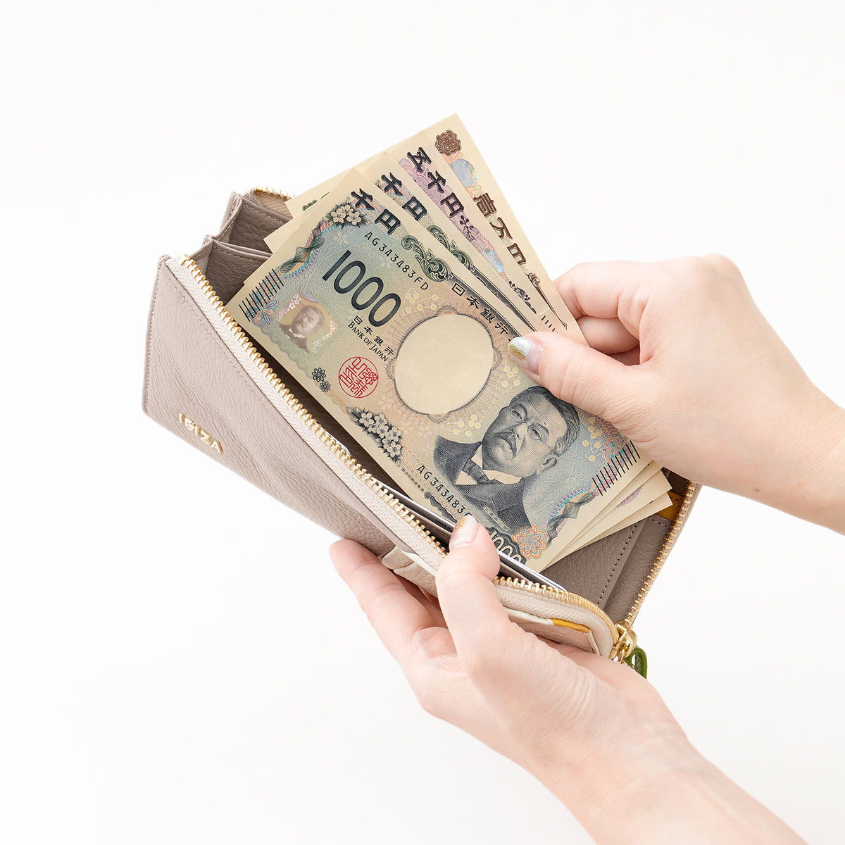 プレーサ　L字ファスナー長財布