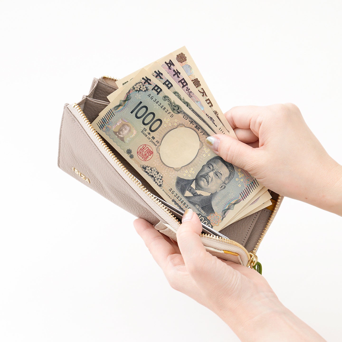 プレーサ　L字ファスナー長財布