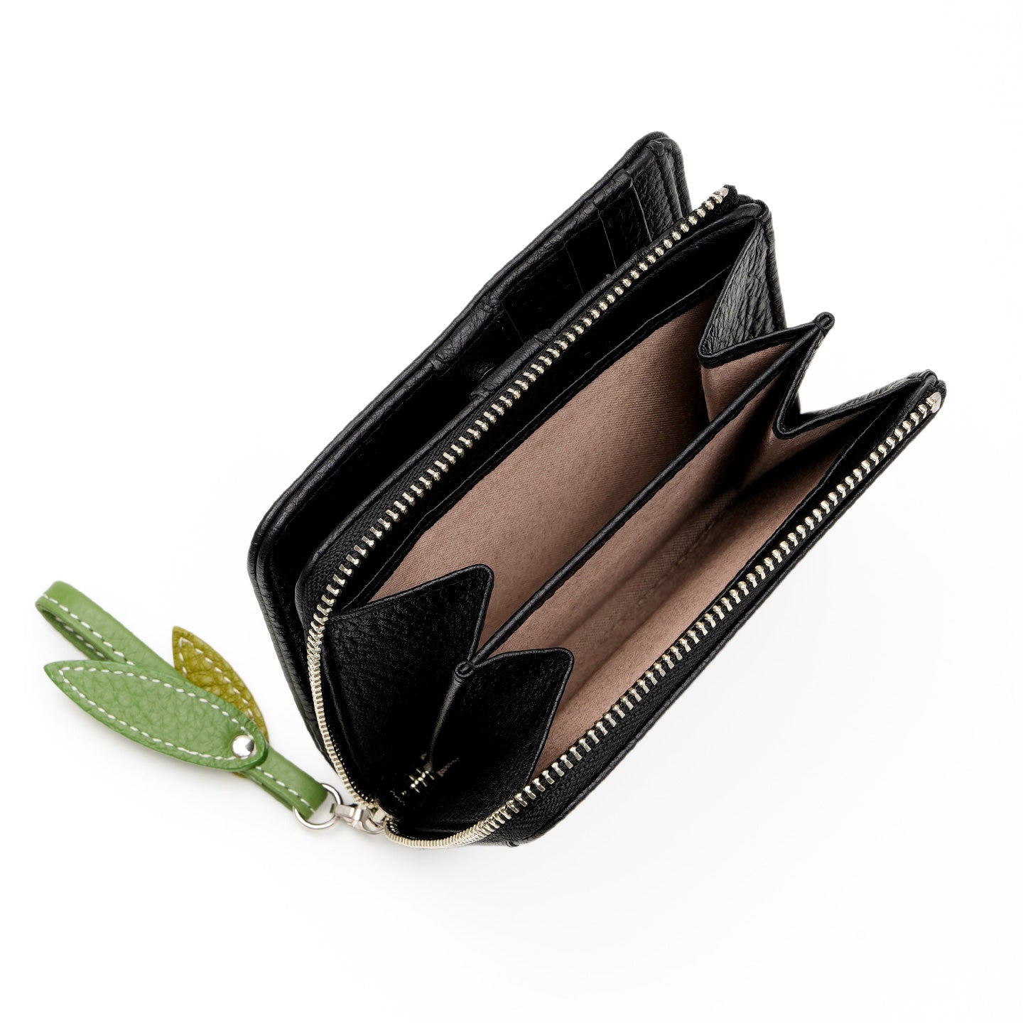 アニマーダ　牛革　二つ折り財布(パンダ)