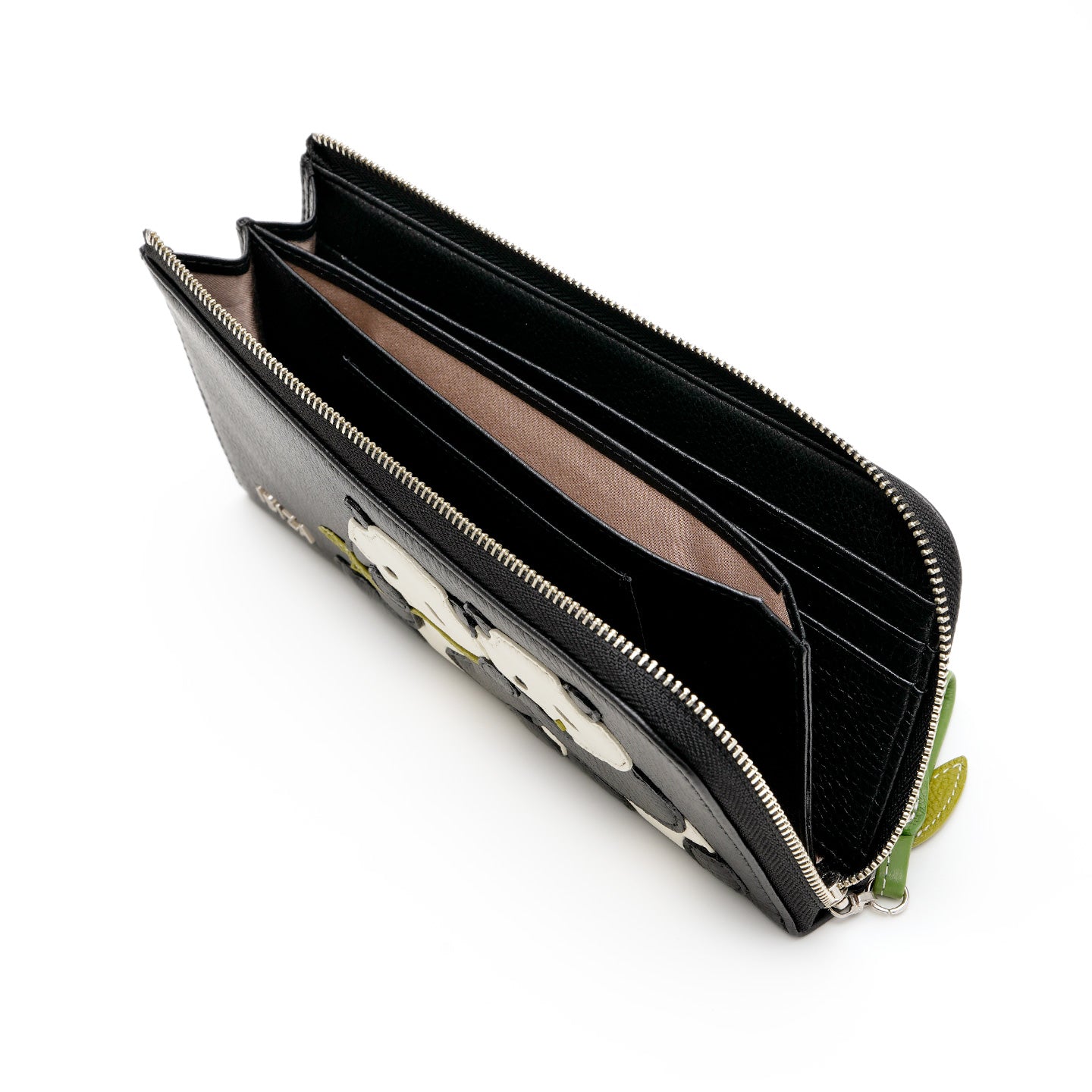 【直営・一部店舗限定】アニマーダ　牛革　L字ファスナー長財布(パンダ)