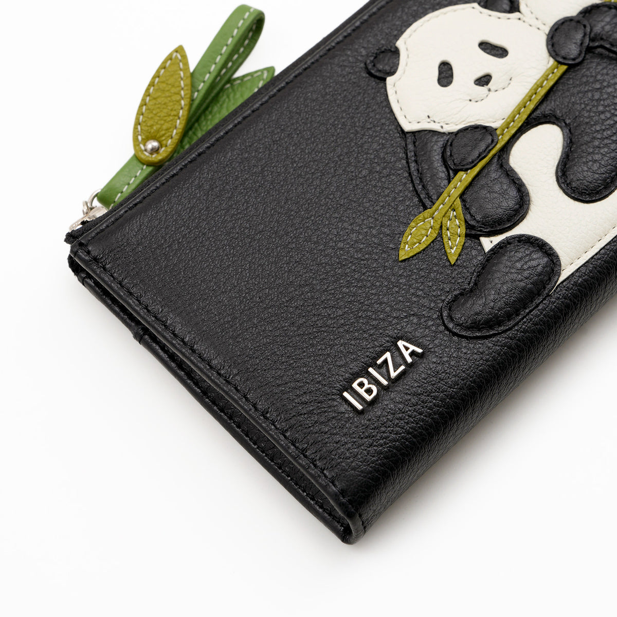 【直営・一部店舗限定】アニマーダ　牛革　L字ファスナー長財布(パンダ)