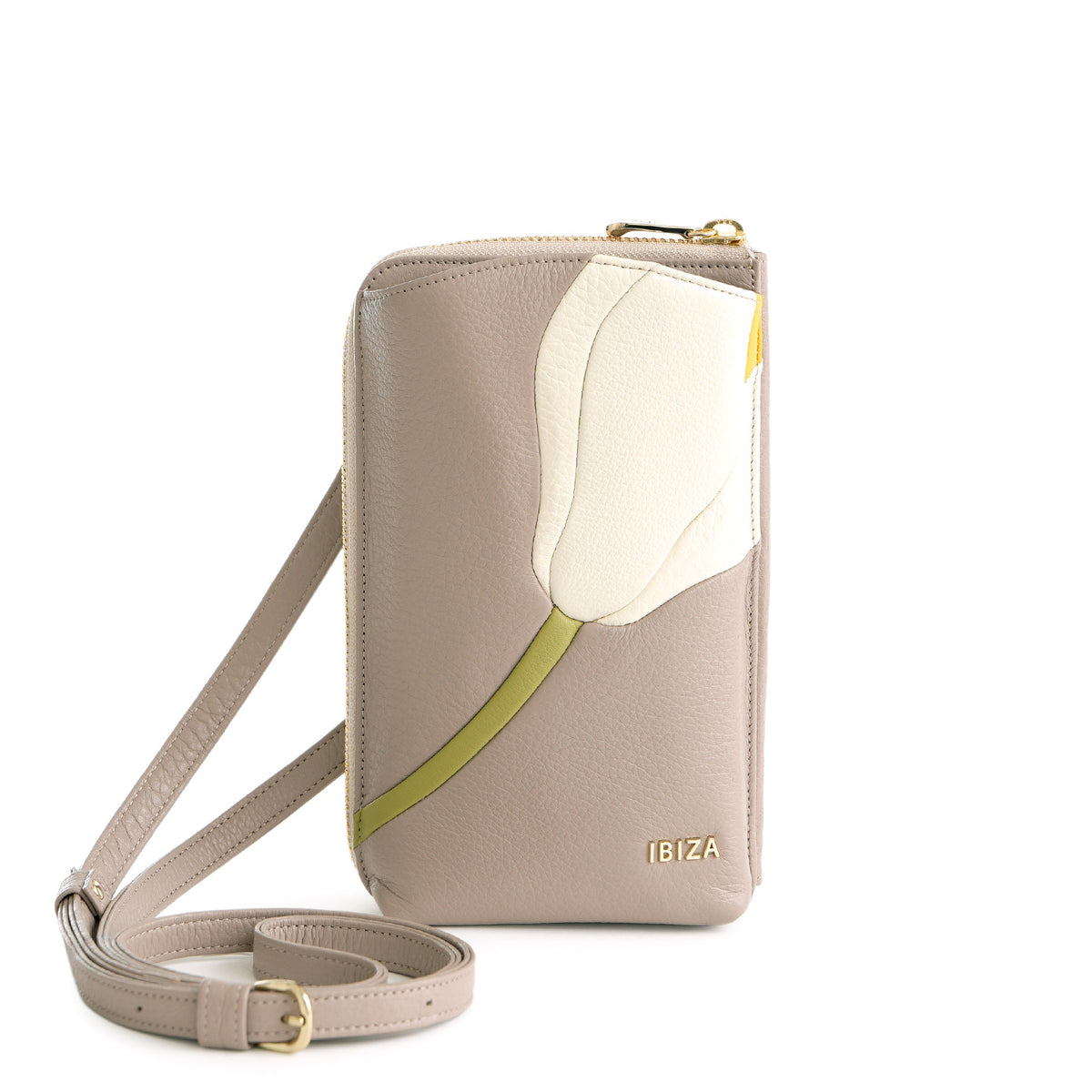 プレーサ　牛革　ウォレット&スマートフォンポシェット