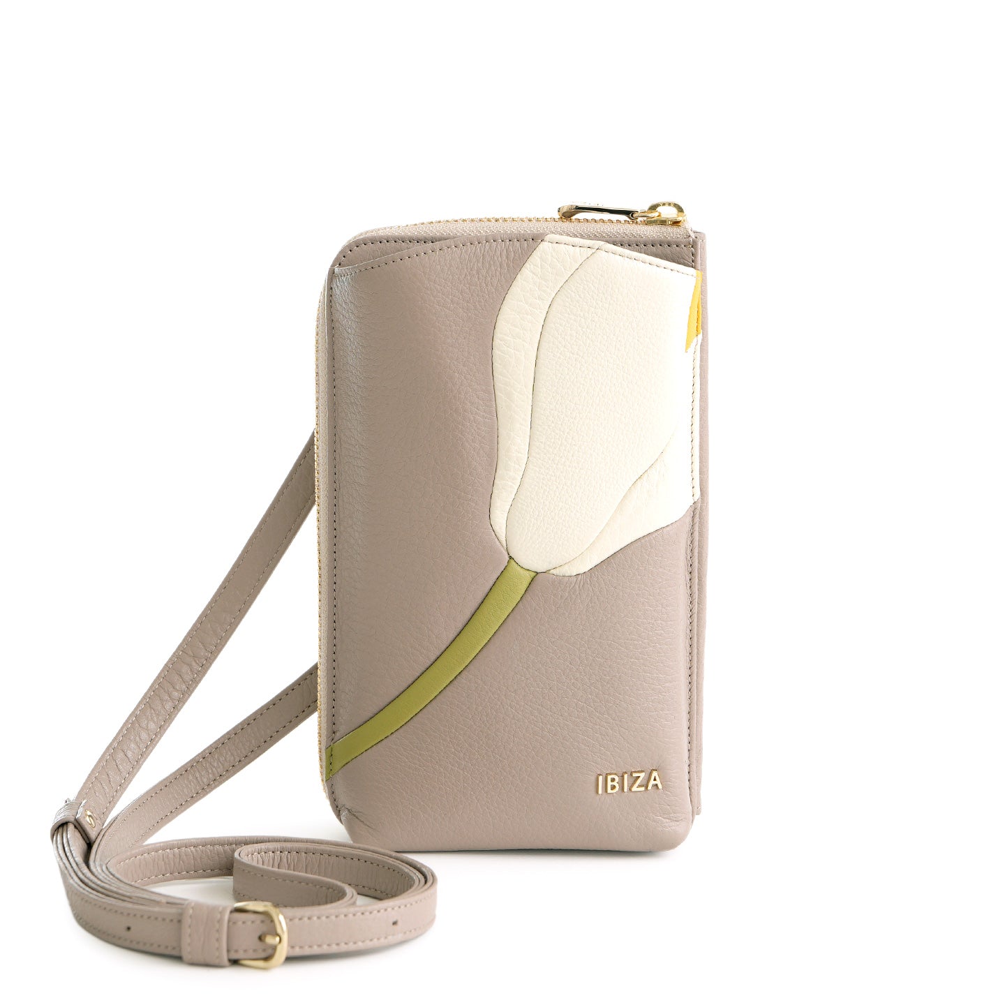 プレーサ　牛革　ウォレット&スマートフォンポシェット