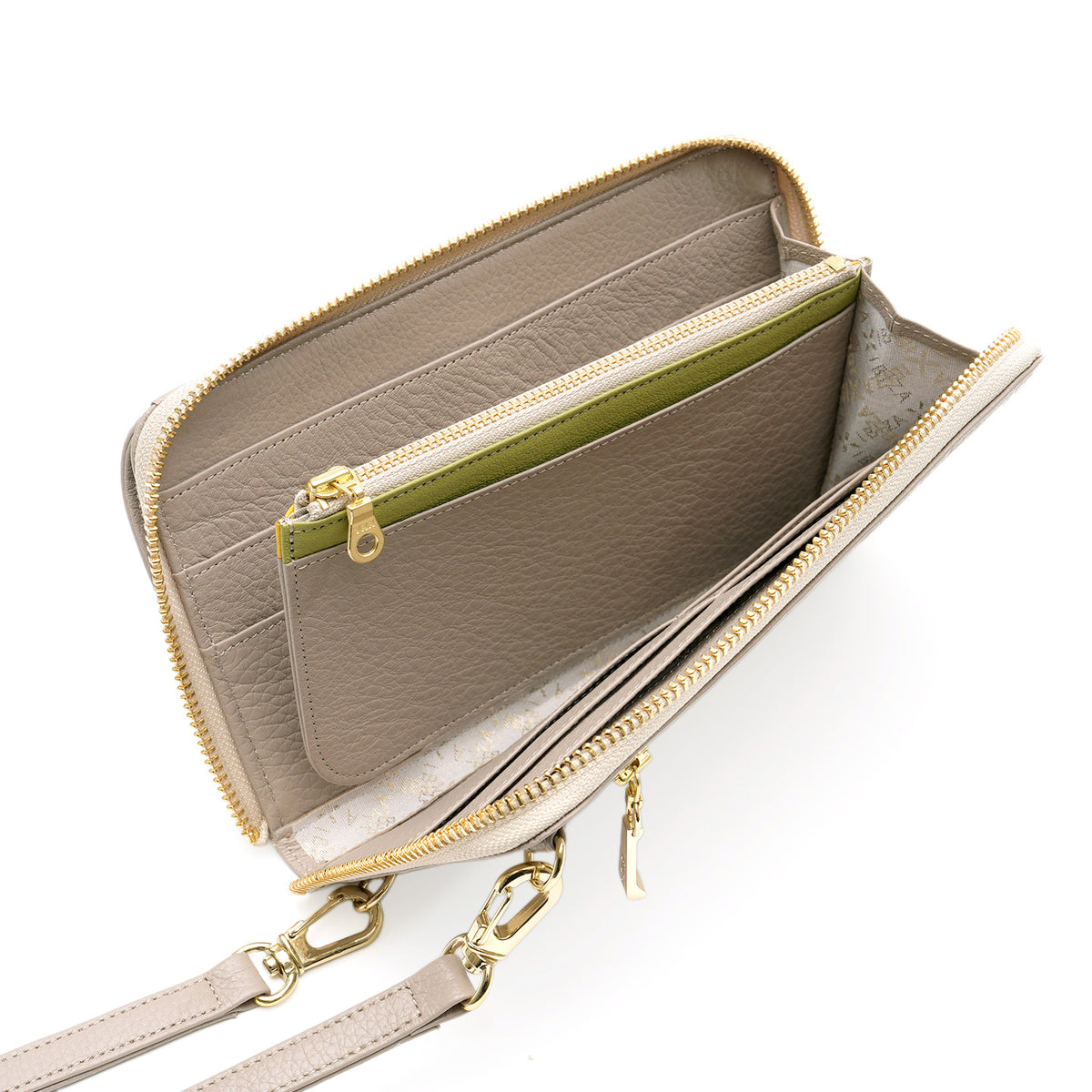 プレーサ　牛革　ウォレット&スマートフォンポシェット