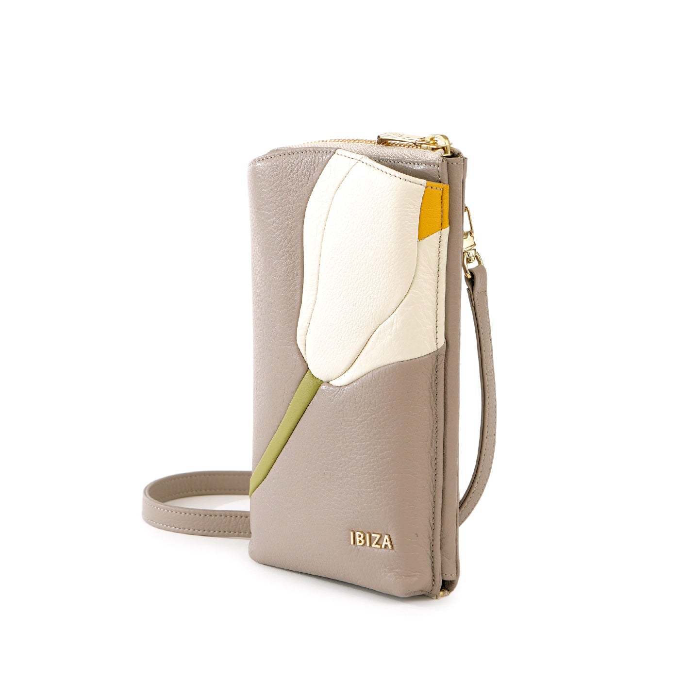 プレーサ　牛革　ウォレット&スマートフォンポシェット