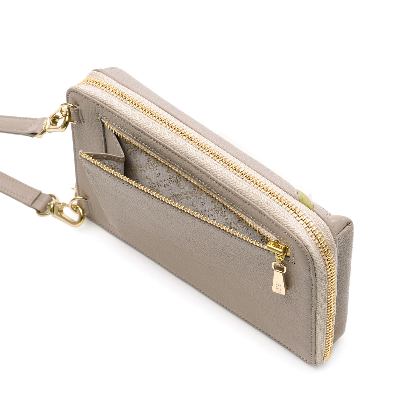 プレーサ　牛革　ウォレット&スマートフォンポシェット