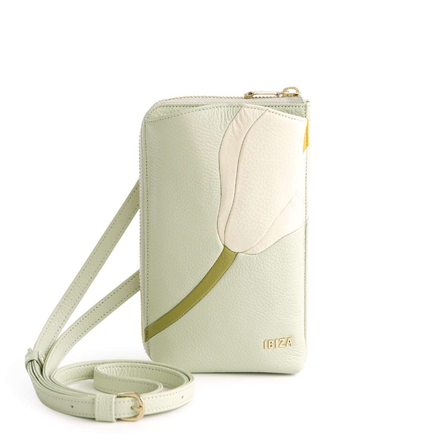 プレーサ　牛革　ウォレット&スマートフォンポシェット