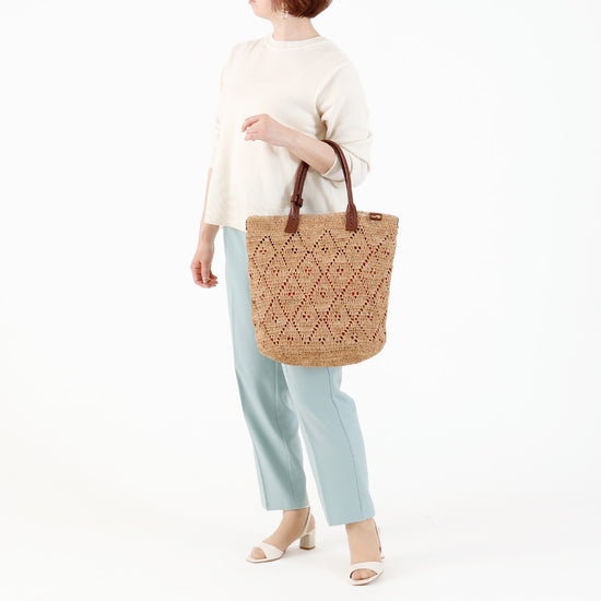 ラフィア　セミショルダーバッグ