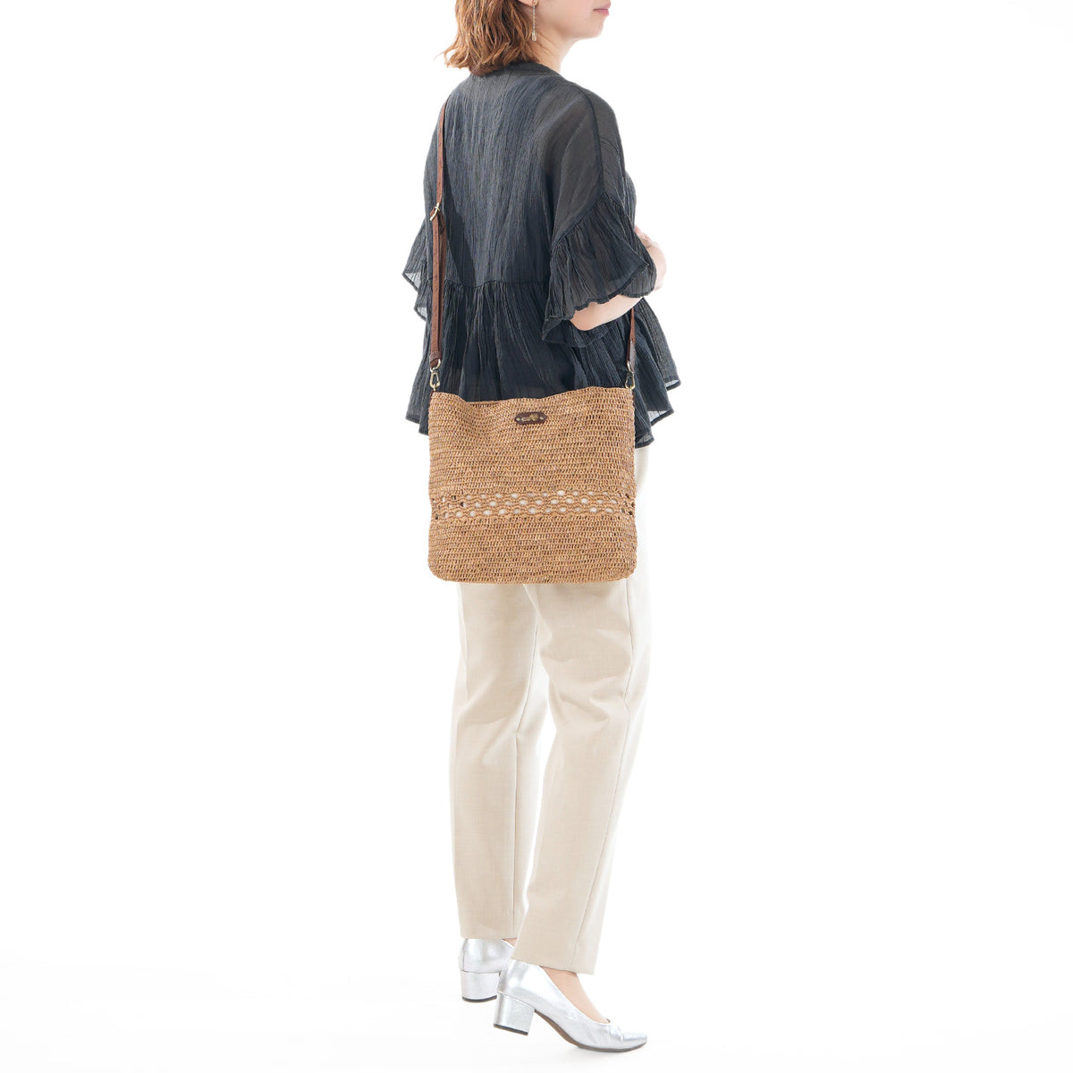 ラフィア　ショルダーバッグ