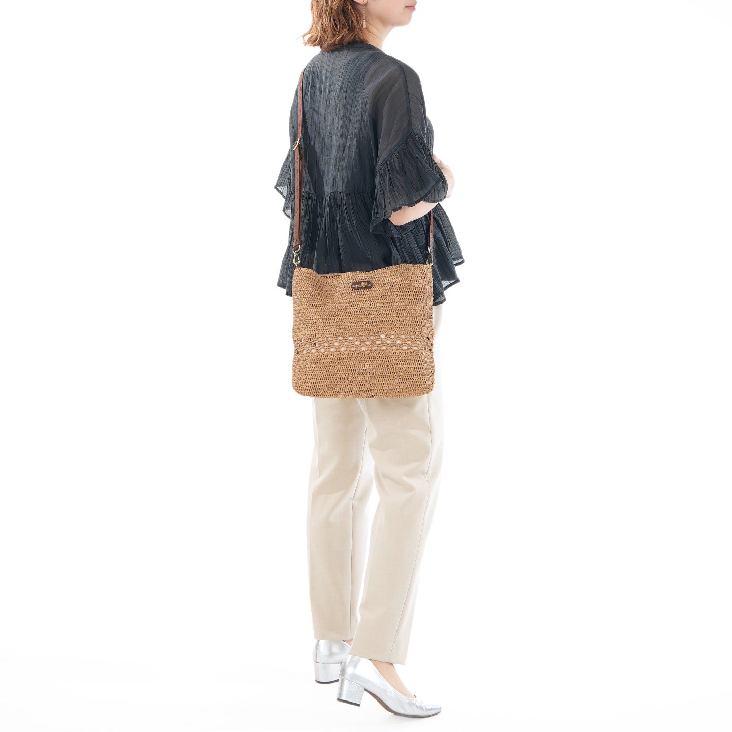 ラフィア　ショルダーバッグ