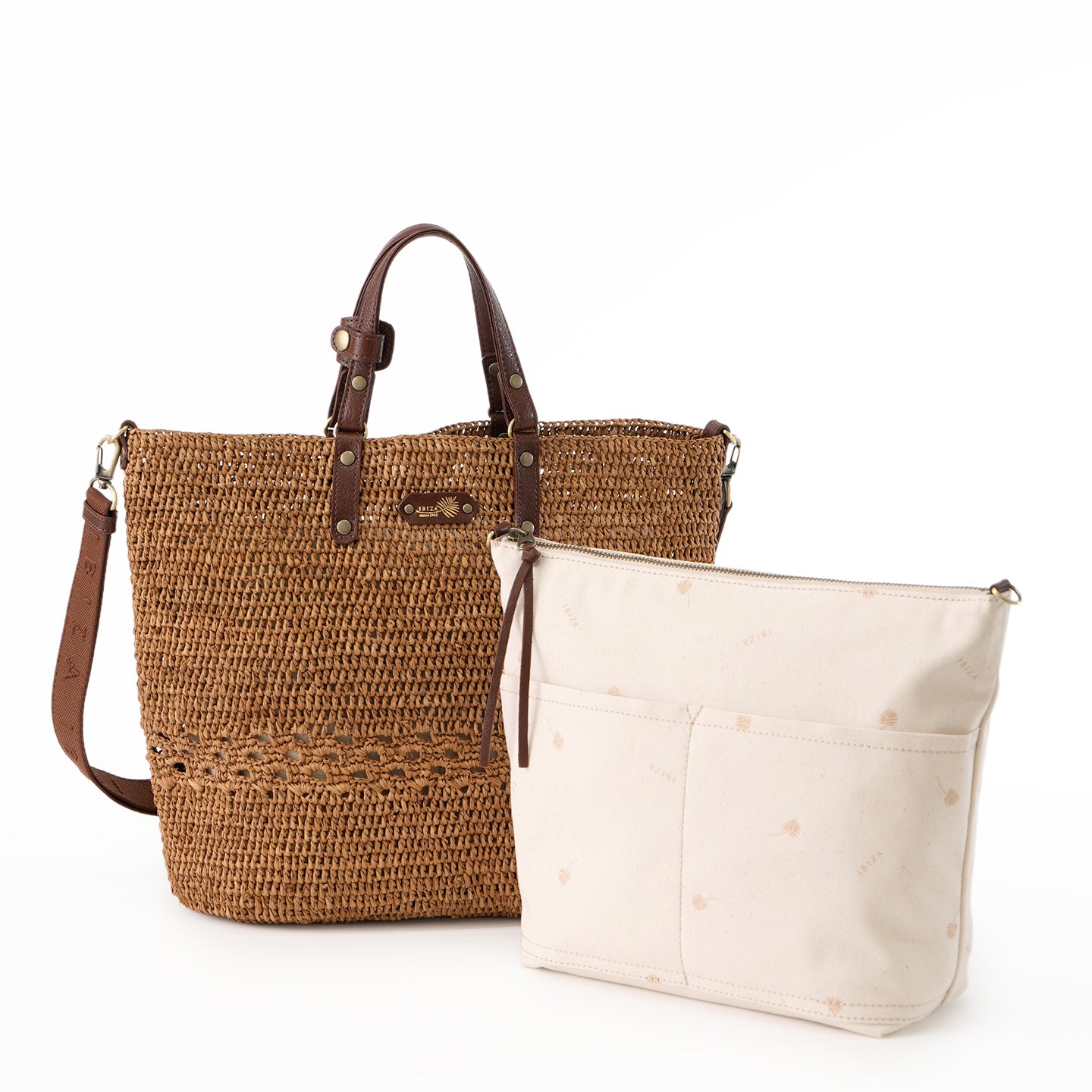 ラフィア　2WAYバッグ