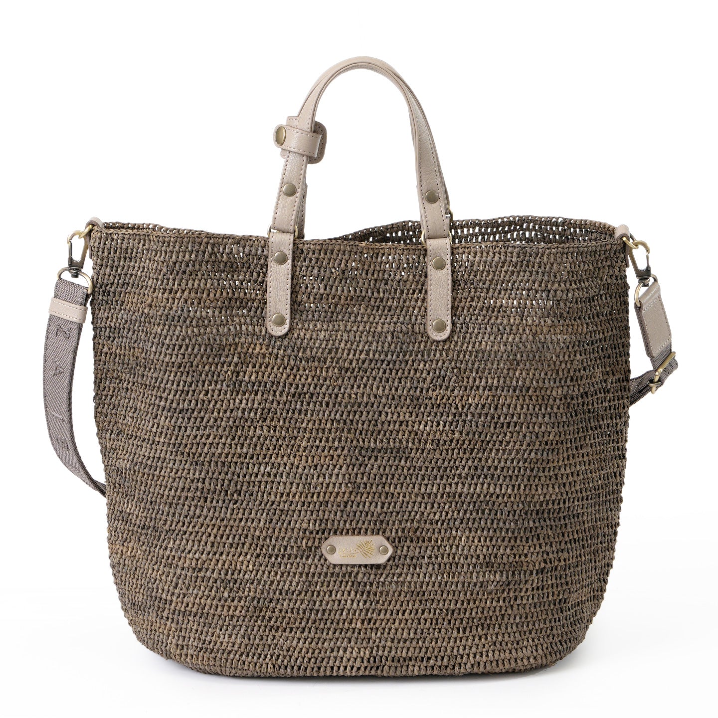 ラフィア　2WAYバッグ (草木染め)