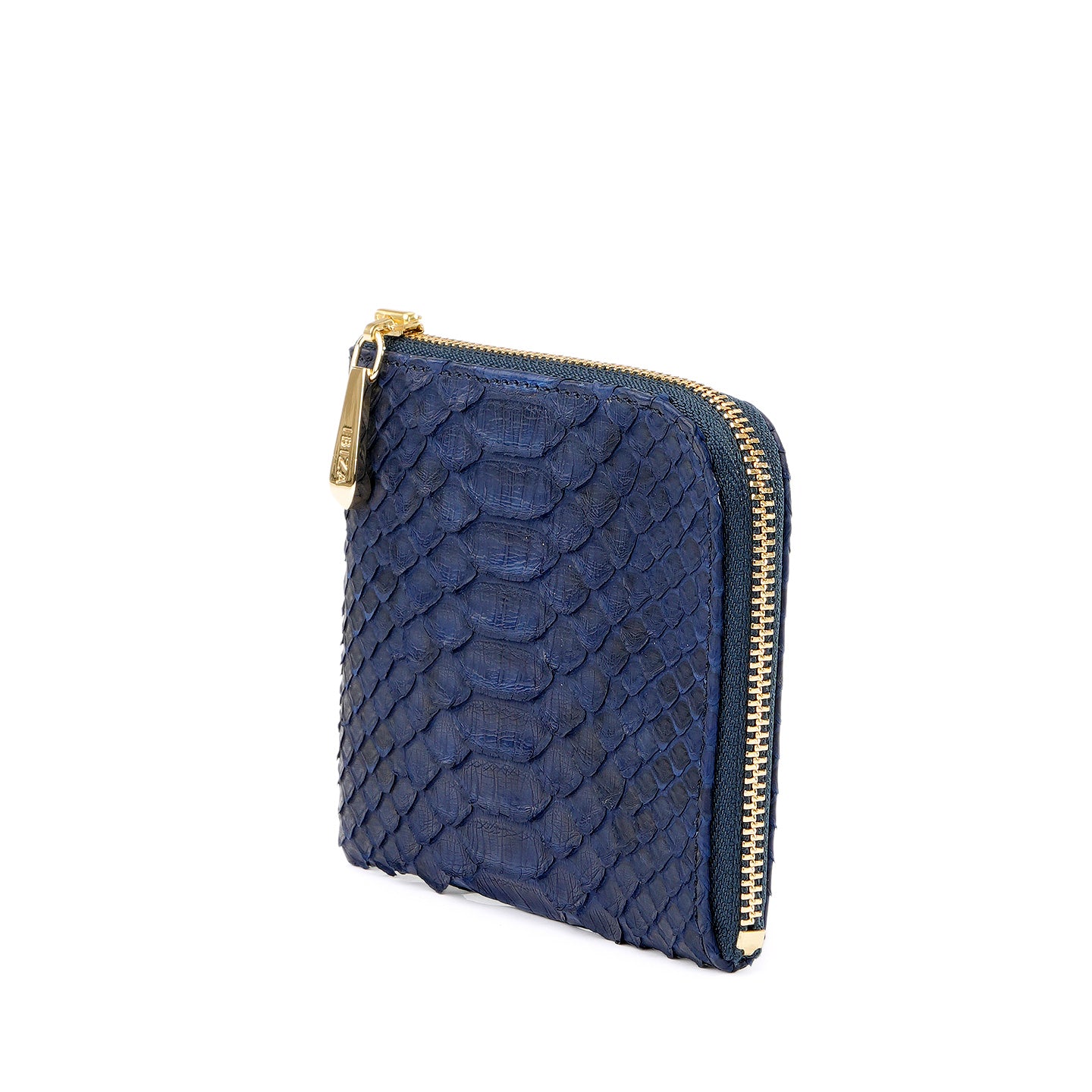 ヘビ革　L字ファスナー財布