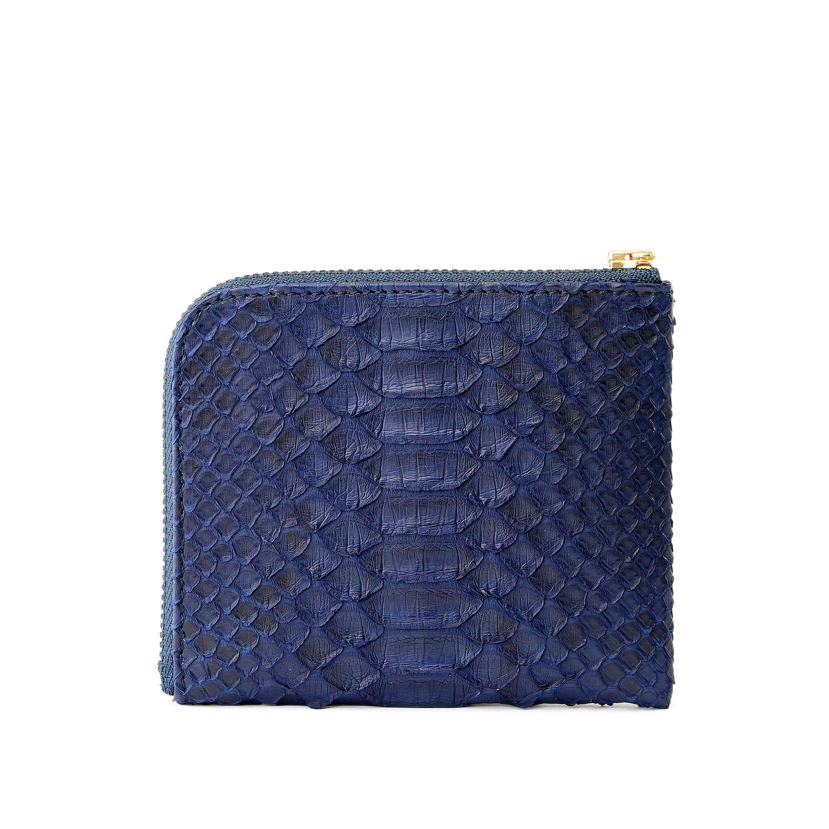 ヘビ革　L字ファスナー財布