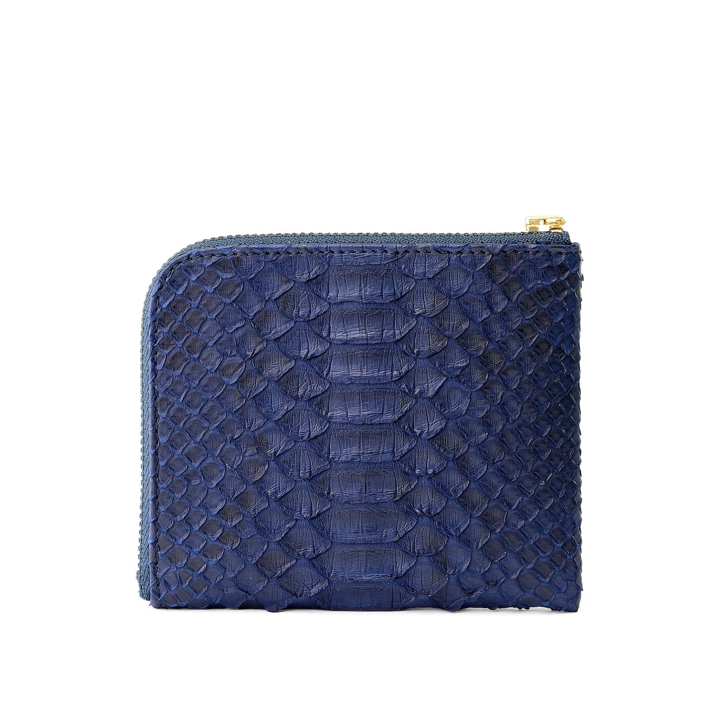 ヘビ革　L字ファスナー財布