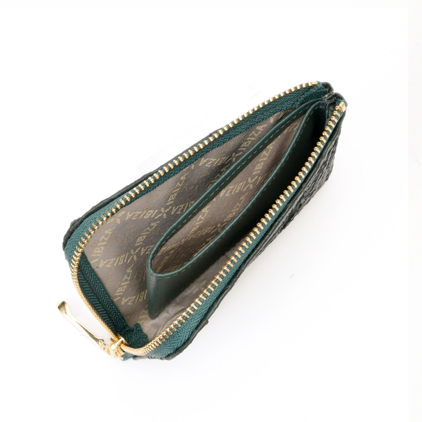 ヘビ革　L字ファスナー財布