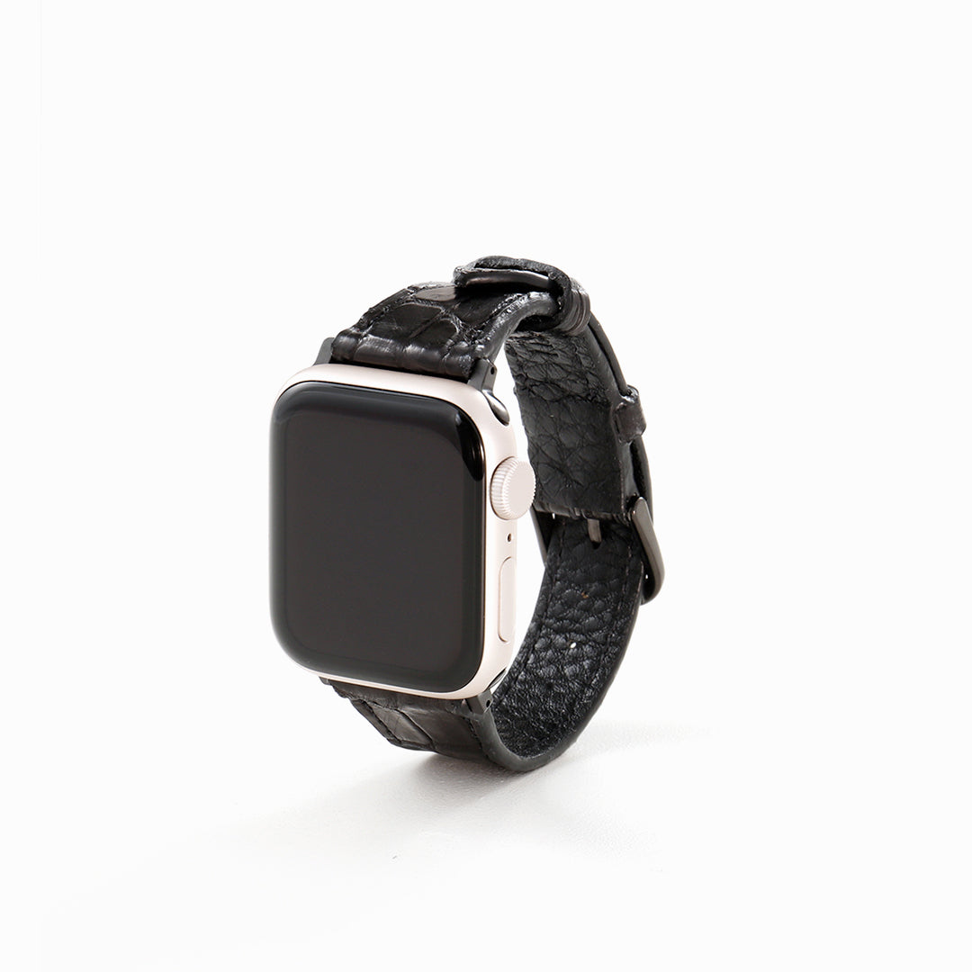 Apple Watch クロコダイルレザーバンド S