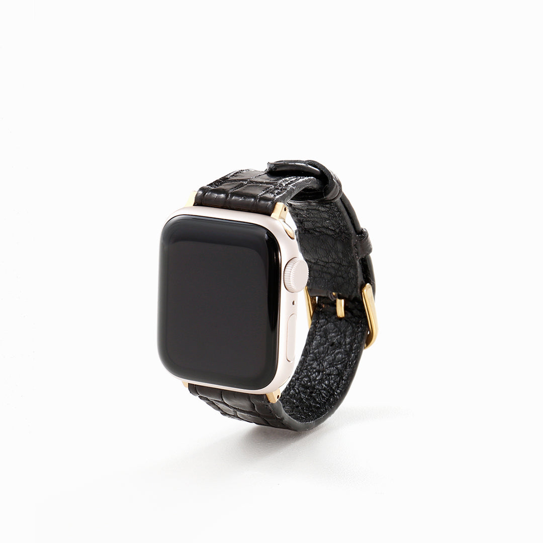 Apple Watch クロコダイルレザーバンド S