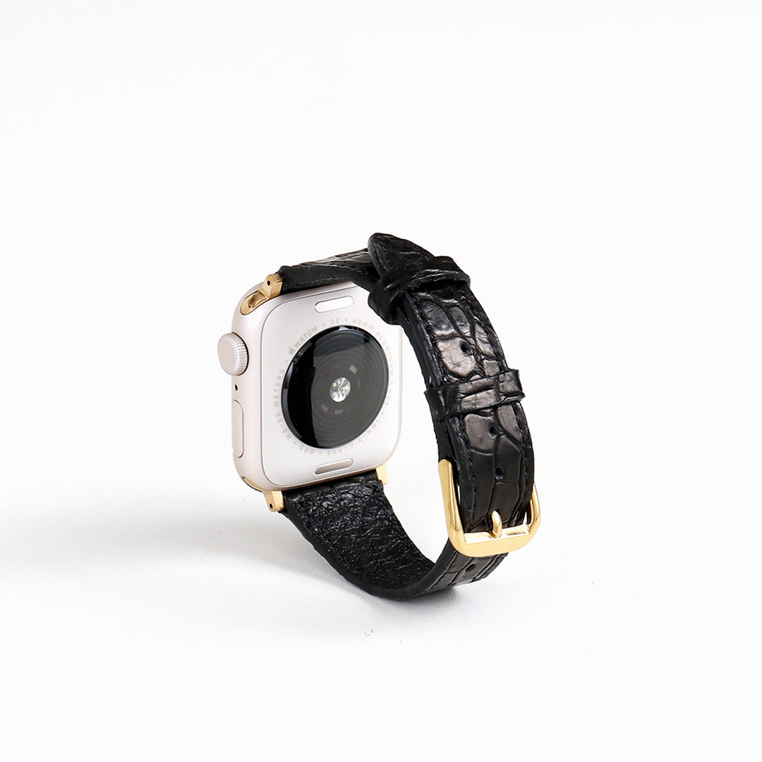 Apple Watch クロコダイルレザーバンド S