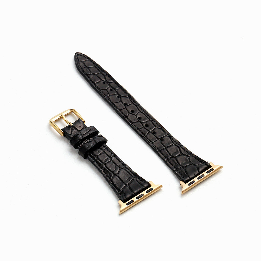 Apple Watch クロコダイルレザーバンド S