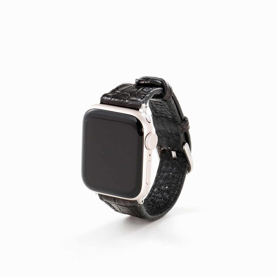 Apple Watch クロコダイルレザーバンド S