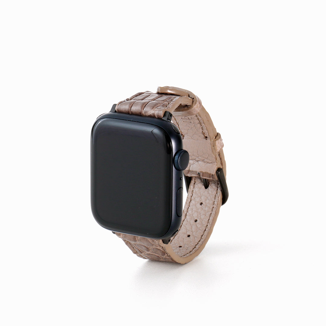 Apple Watch クロコダイルレザーバンド L