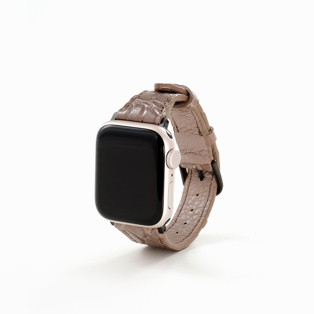 Apple Watch クロコダイルレザーバンド S