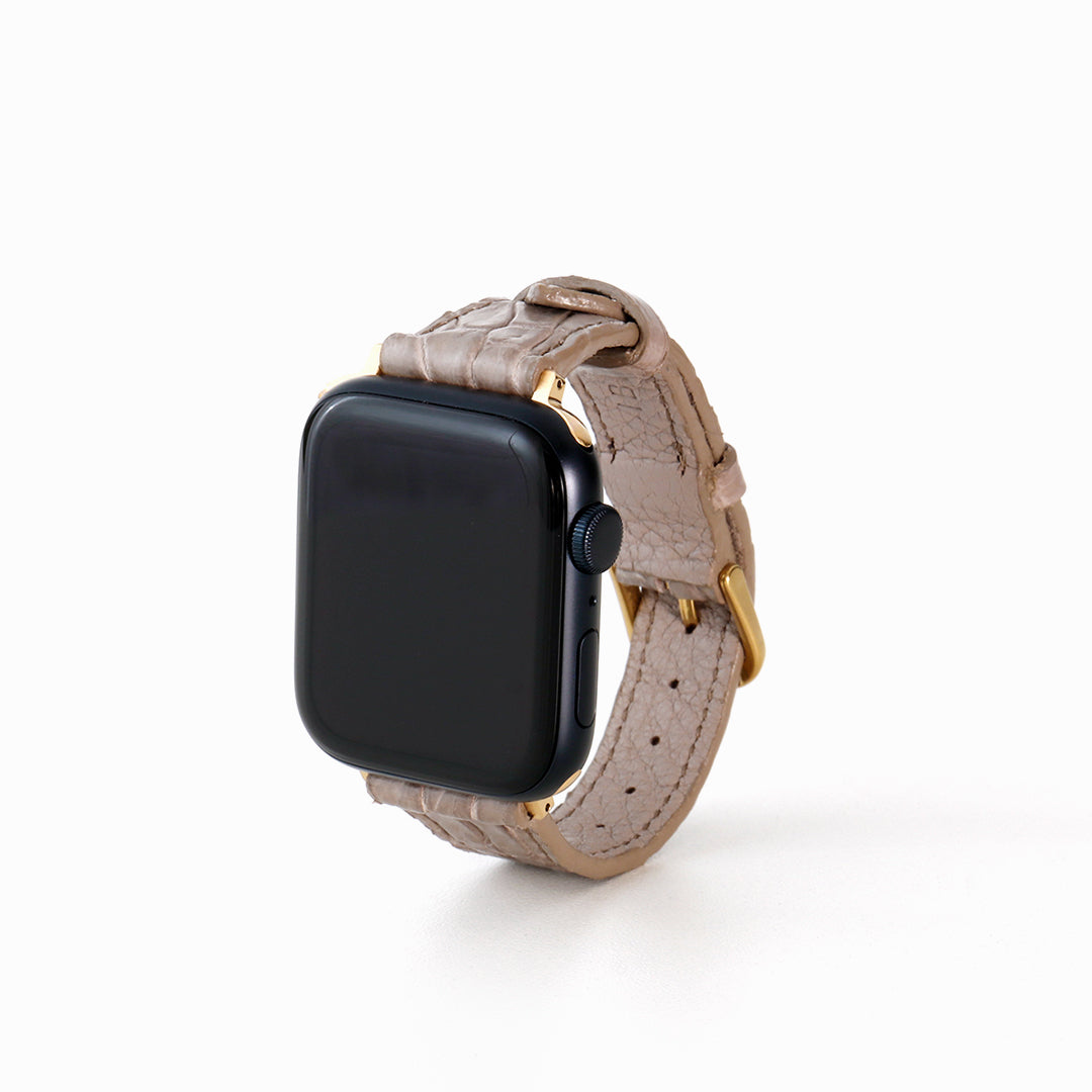 Apple Watch クロコダイルレザーバンド L