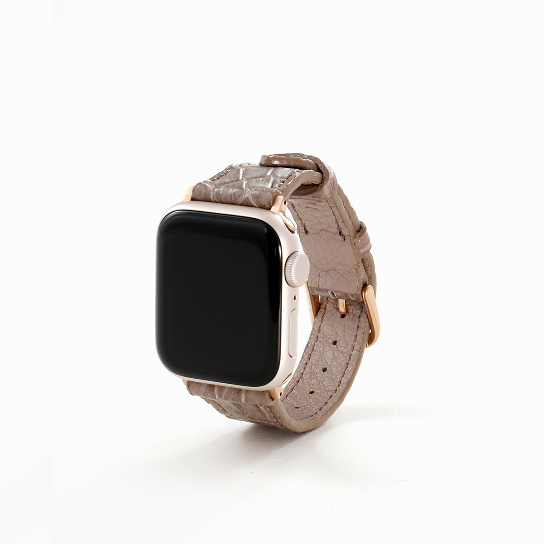 Apple Watch クロコダイルレザーバンド S