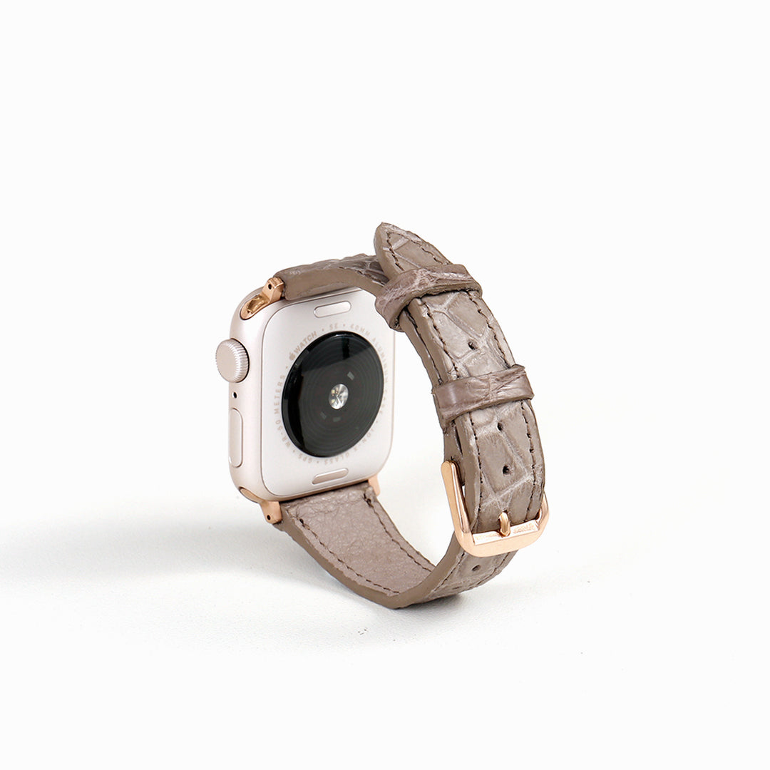 Apple Watch クロコダイルレザーバンド S