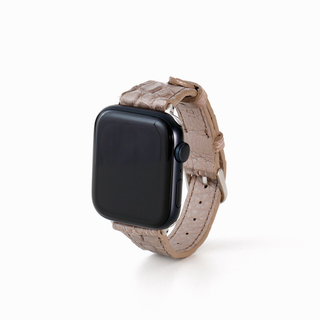 Apple Watch クロコダイルレザーバンド L