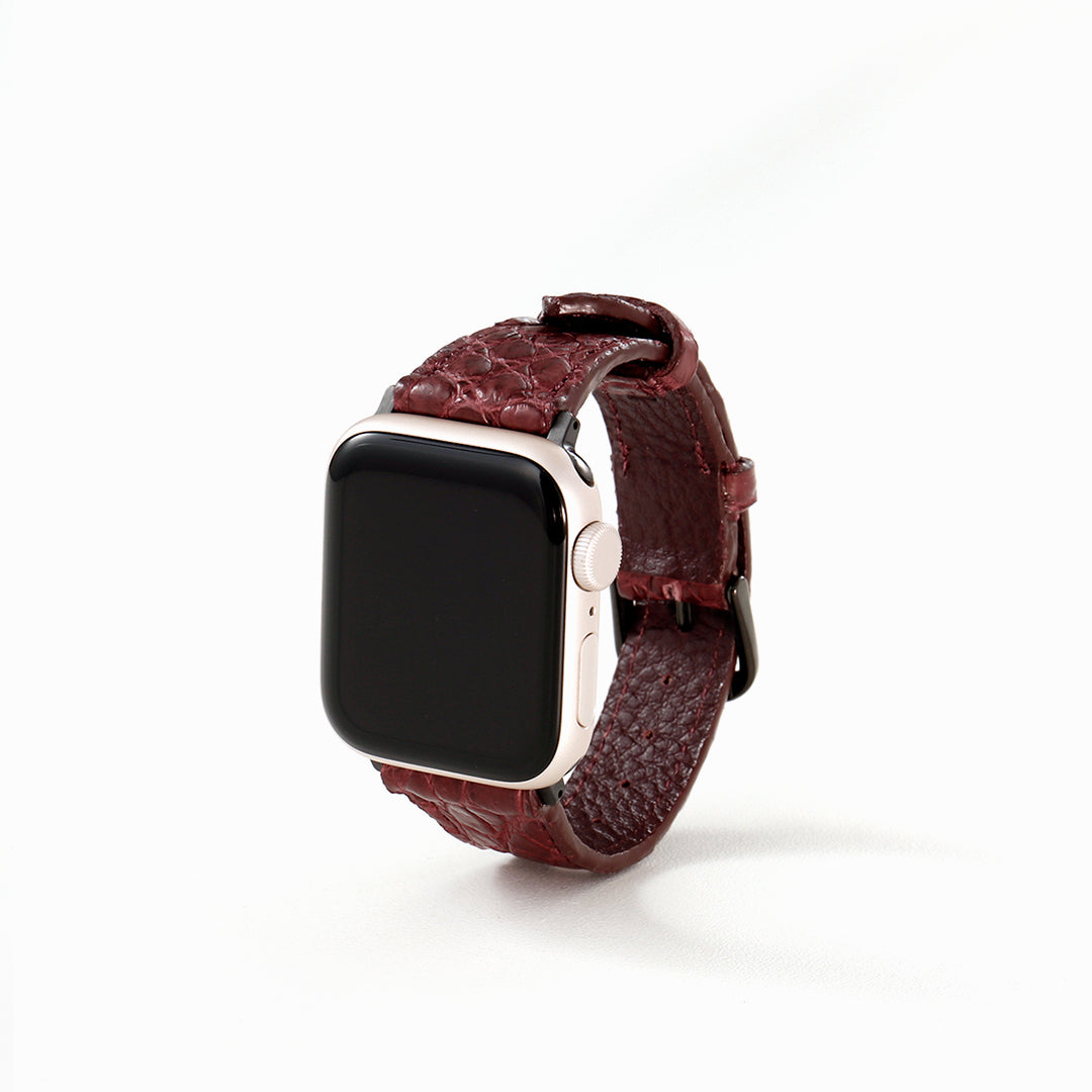 Apple Watch クロコダイルレザーバンド S