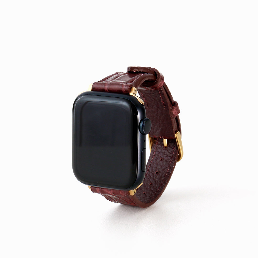 Apple Watch クロコダイルレザーバンド L
