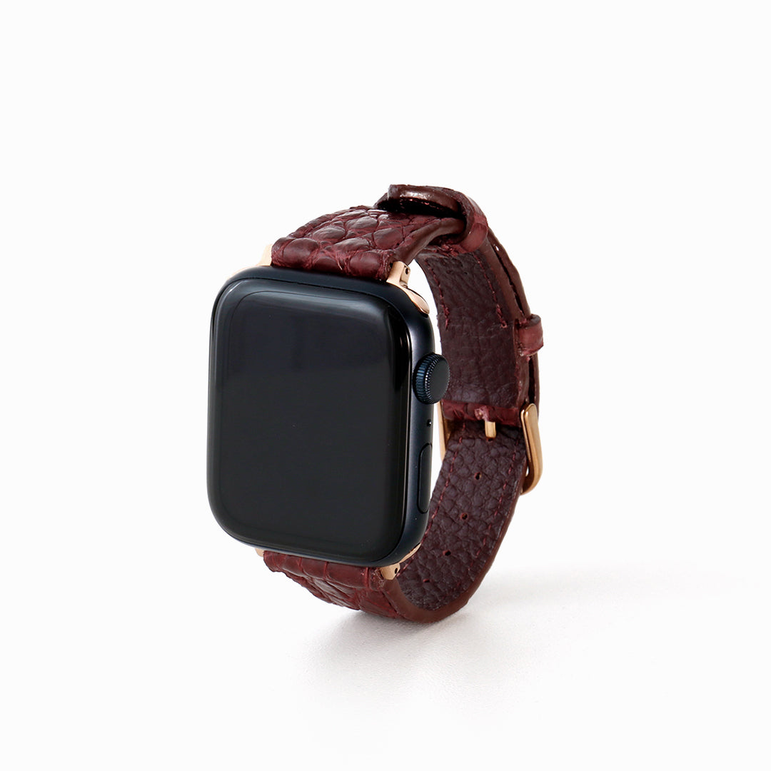 Apple Watch クロコダイルレザーバンド L