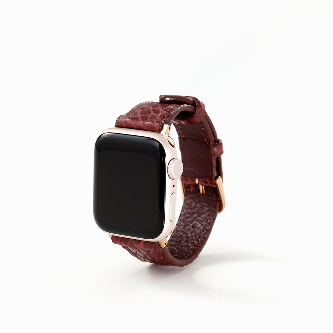 Apple Watch クロコダイルレザーバンド S