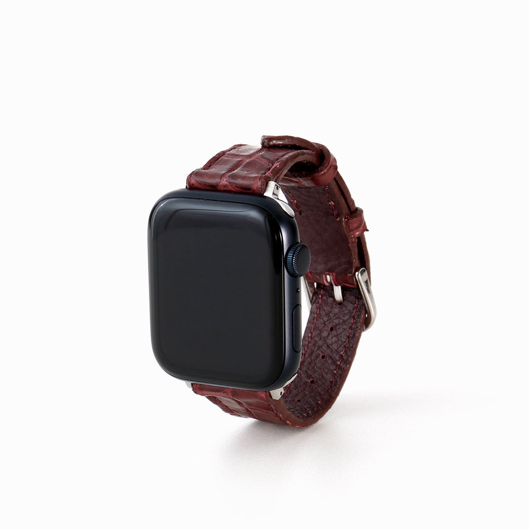 Apple Watch クロコダイルレザーバンド L