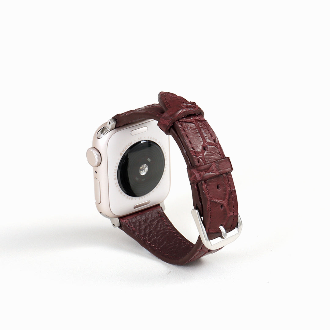 Apple Watch クロコダイルレザーバンド S