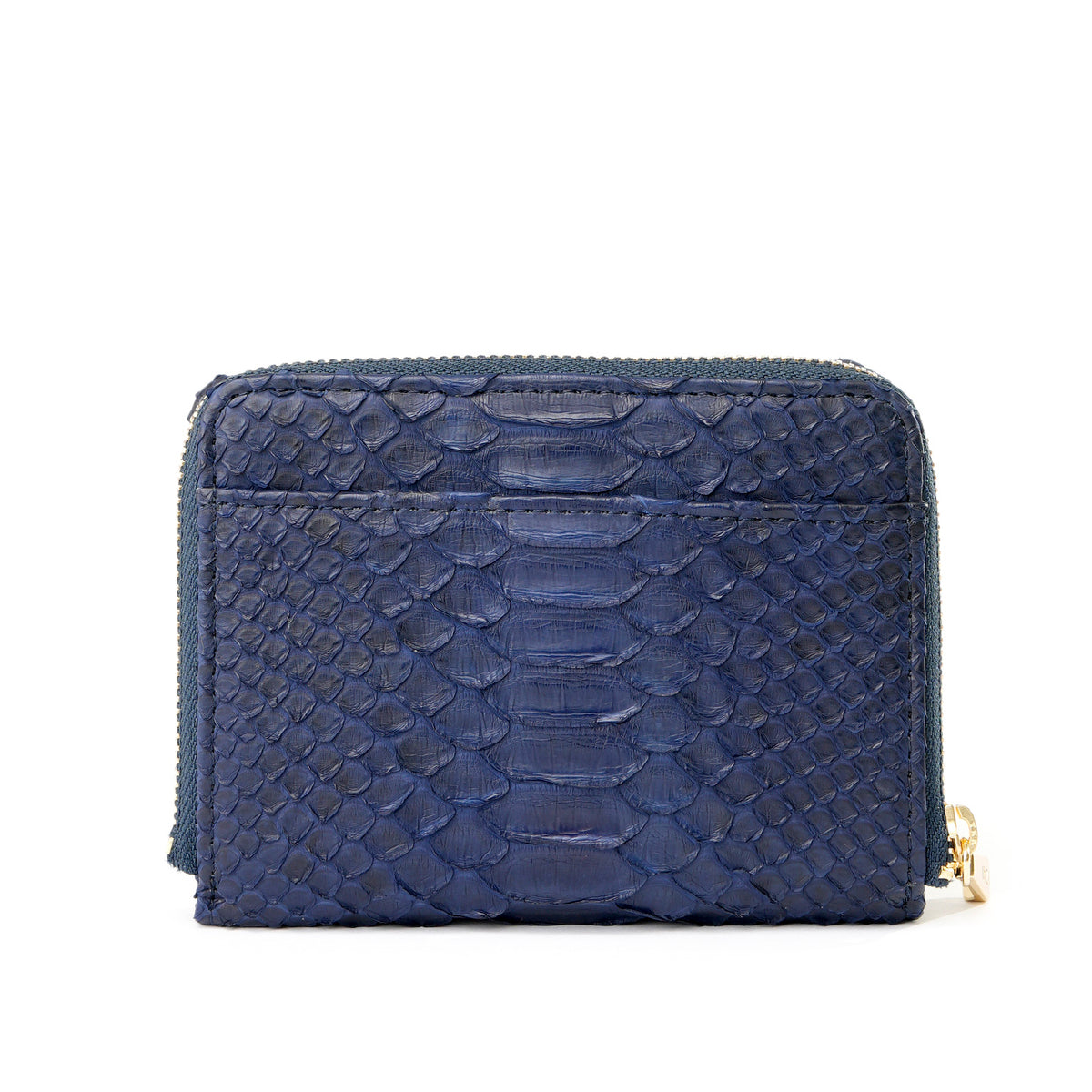 ヘビ革　ラウンドファスナー財布