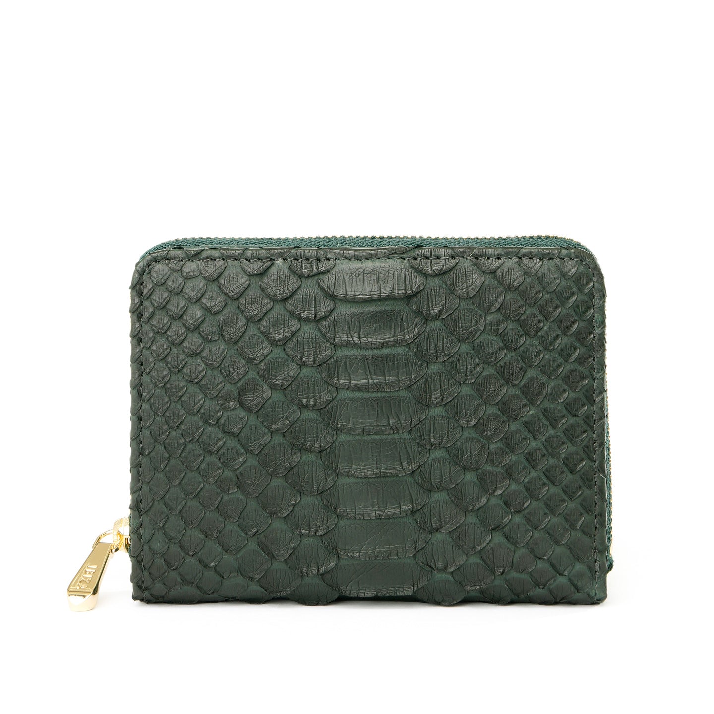 ヘビ革　ラウンドファスナー財布