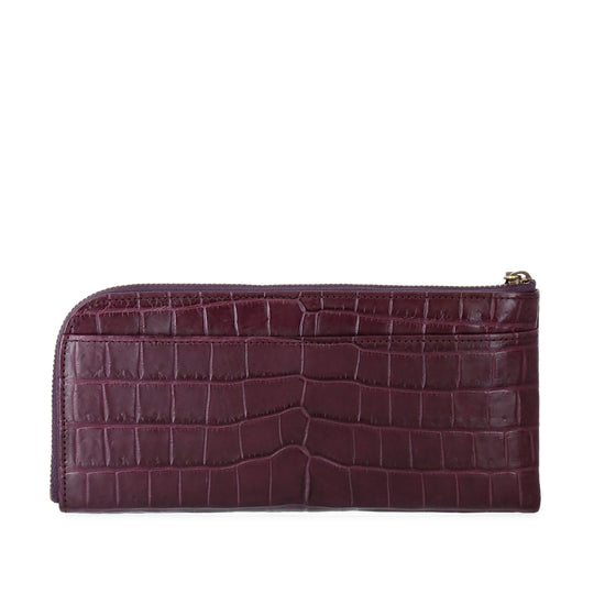 バランシアター ワニ柄 赤 長財布