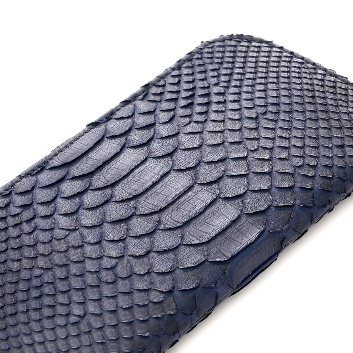 ヘビ革　L字ファスナー長財布